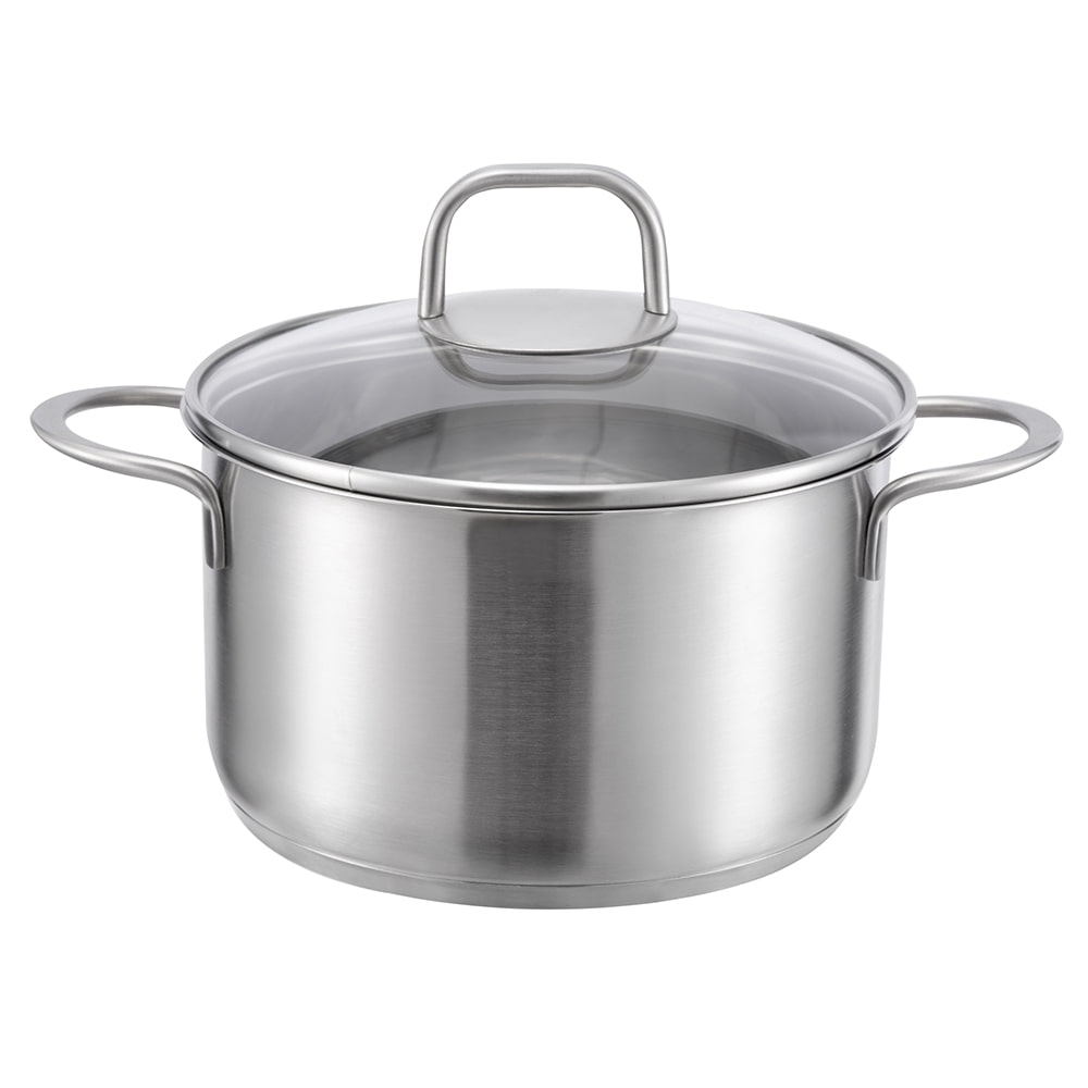 16*7.5CM Oală de stocare cu capac din sticlă cu mâner lateral dublu JY-1675NP
