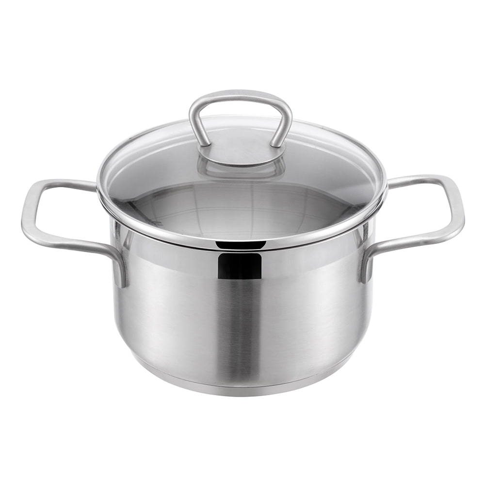16*10CM Capac din sticlă cu mâner lateral dublu oală JY-1610ST