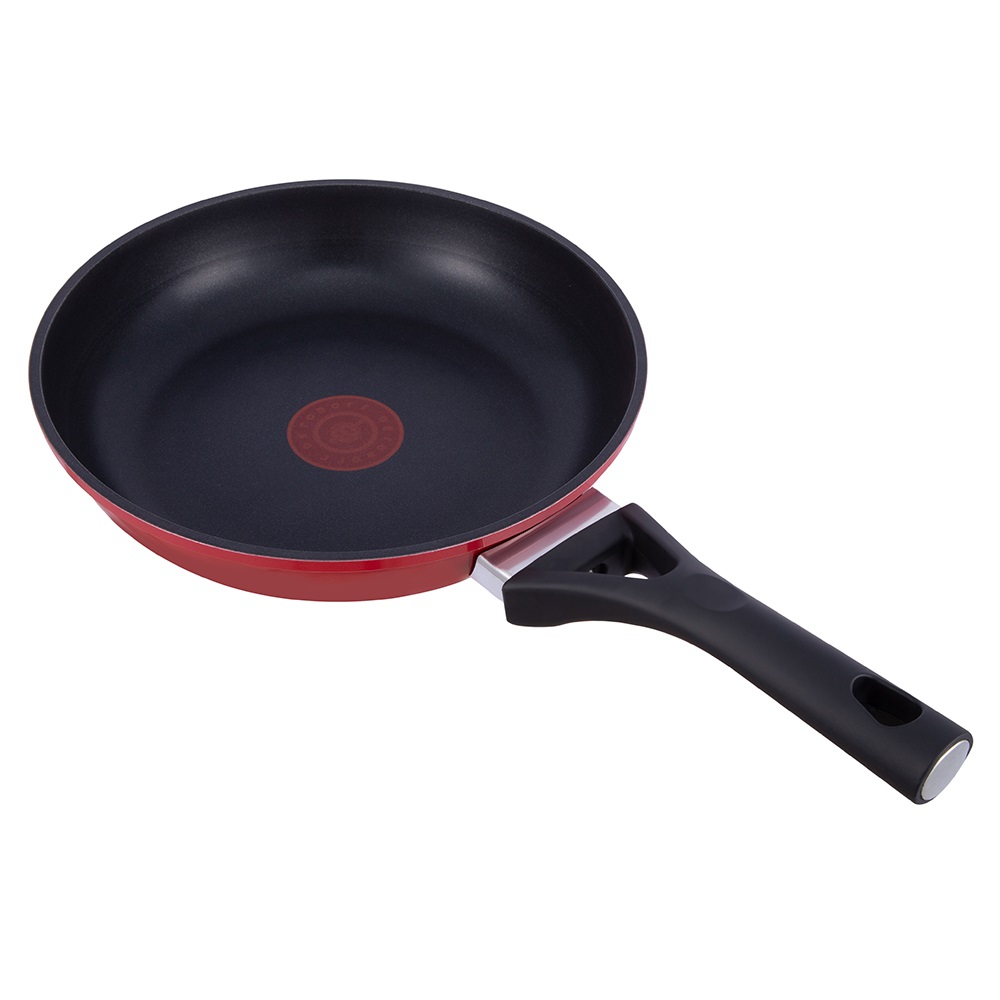 24*5.0cm tigaie din aluminiu termocromatică roșie antiaderentă fără capac JY-HHDL22-2450